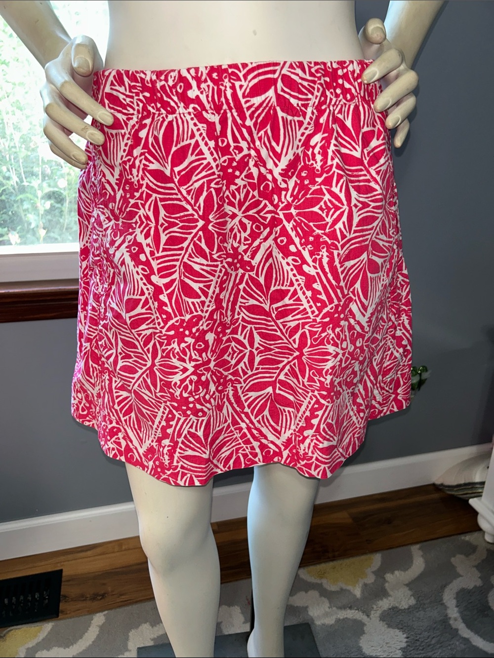 Lilly Pulitzer Cissy Skirt Punch Pink Giraffe Print